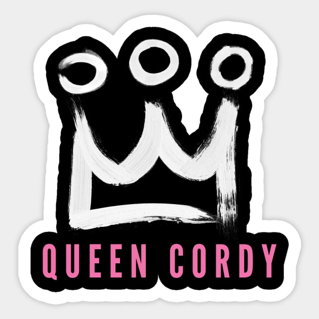 Queen Cordy Sticker by Notebelow